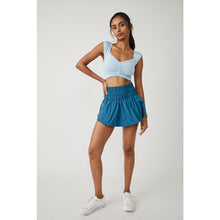 Load image into Gallery viewer, Free People Movement Way Home High Waist Shorts Blue M
