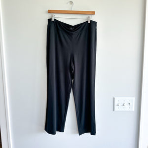 J. Jill Wearever Collection Full-Leg Cropped Pull On Stretch Pants Black M NWT