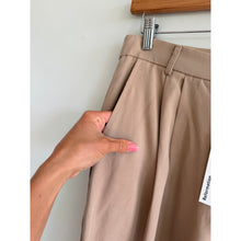 Load image into Gallery viewer, Reformation Mason Pleated Front High Rise Wide Leg Pants Tan 10 NWT
