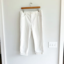 Load image into Gallery viewer, Chico&#39;s The So Slimming Girlfriend Crop Jeans White 1
