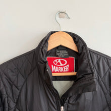 Load image into Gallery viewer, Marker Zip Up Quilted Moto Utility Jacket Black M
