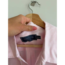 Load image into Gallery viewer, Vineyard Vines Linen Embroidered Long Sleeve Button Up Shirt Pink XXL
