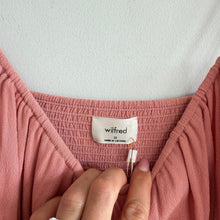 Load image into Gallery viewer, Wilfred Bellow Ruched Bodice Sleeveless Midi Dress Heirloom Pink 10 NWT

