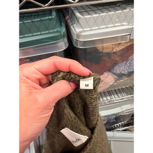 Load image into Gallery viewer, Allude Wool-Cashmere Blend Crew Neck Long Sleeve Knit Pullover Sweater Green
