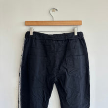 Load image into Gallery viewer, Gigi Moda Tie Pant Embroidered Studded Mid Rise Pants Black One Size NWT
