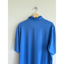 Load image into Gallery viewer, Fairway &amp; Green Solid Tech Short Sleeve Casual Jersey Polo Shirt Blue XL
