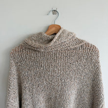 Load image into Gallery viewer, Free People Bff Loopy-Knit Cowl Neck Pullover Sweater Beige S
