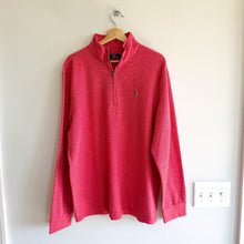 Load image into Gallery viewer, Vineyard Vines Saltwater Quarter Zip Mock Neck Pullover Sweater Pink/Red XXL

