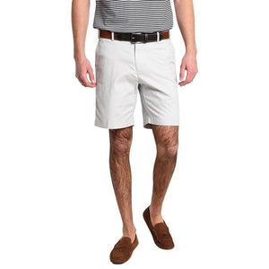 Peter Millar Soft Touch Twill Mid Rise Flat Front Casual Chino Shorts Cream 38