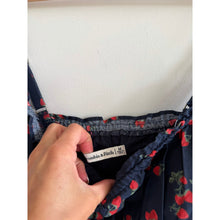 Load image into Gallery viewer, Abercrombie &amp; Fitch Bra-Free Smocked Waist Mini Dress Blue M NWT

