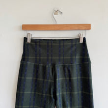 Load image into Gallery viewer, Beyond Yoga SoftMark High Waisted Midi Legging Dark Olive Preppy Plaid L
