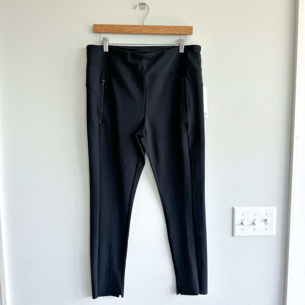 Athleta Stellar Tight High Rise Pull On Activewear Leggings Black L NWT