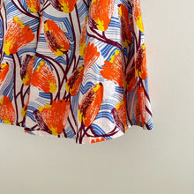 Load image into Gallery viewer, NWT Francis + Benedict Handmade Floral Pattern A-Line Mini Skirt Orange XS
