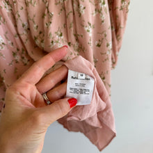 Load image into Gallery viewer, Reformation Morris Floral Print Long Sleeve Smocked Dress Pink 10
