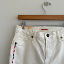 Load image into Gallery viewer, Johnny Was The Cropped Baby Boot Denim Embroidered Jeans White 27
