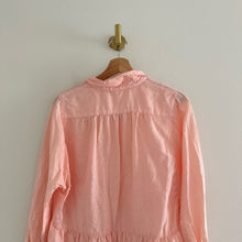 Load image into Gallery viewer, Anthropologie Holding Horses Mckenzie Linen Peplum Long Sleeve Button Up Shirt XS
