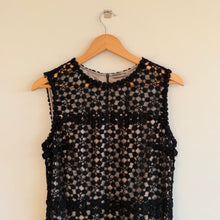 Load image into Gallery viewer, Elie Tahari Ophelia Lace Fit &amp; Flare Sleeveless Dress Black 10 NWT
