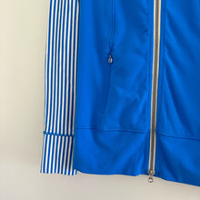 Load image into Gallery viewer, Lululemon Daily Yoga Striped Sleeve Activewear Basic Jacket Blue 4
