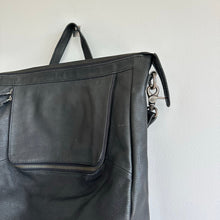Load image into Gallery viewer, Rock Paper Scissors Genuine Leather Sloane Convertible Bag Backpack Black
