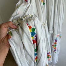 Load image into Gallery viewer, Mochi All Things Mady Striped Floral Embroidered Sleeveless Maxi Dress White XS
