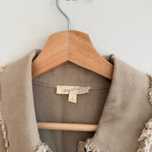 Load image into Gallery viewer, Mystree Aztec Print Button Down Long Sleeve Shacket Tan Brown S
