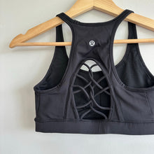 Load image into Gallery viewer, Lululemon Sweaty or Not Black Sports Bra Black 6
