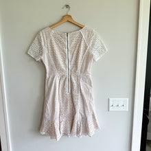 Load image into Gallery viewer, Anthropologie HD in Paris Georgia Eyelet Short Sleeve Flounce Hem Dress 10 NWT
