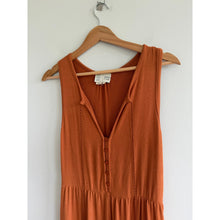 Load image into Gallery viewer, Anthropologie Saturday Sunday Marina Tiered Wide Leg Jumpsuit Terracotta XS
