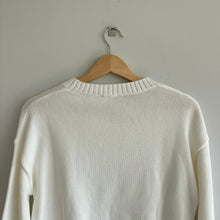 Load image into Gallery viewer, Express Knit Cropped Sweater White XS NWT
