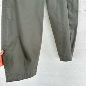Abercrombie & Fitch Barrel Leg Chino Pants Olive Green 30 NWT