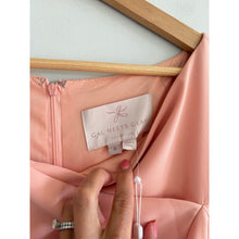 Load image into Gallery viewer, Gal Meets Glam Sally Belted Crepe Fit &amp; Flare Mini Dress Coral Pink 8 NWT
