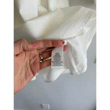 Load image into Gallery viewer, Wayf Leighton Poplin 3/4 Sleeve V-Neck Casual Mini Dress White XS
