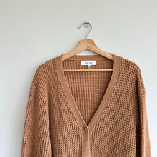 Load image into Gallery viewer, JOHN + JENN Knit Button Front Cardigan Sweater Brown L
