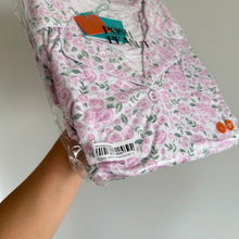 Load image into Gallery viewer, Posh Peanut Annabeth Floral Print Luxe Pajama Shirt Pink L NWT
