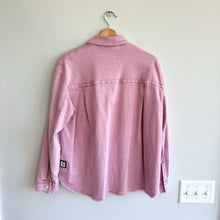 Load image into Gallery viewer, Marc Cain Twill Shirt Denim Shacket Bright Pink Lavender 8 NWT
