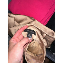 Load image into Gallery viewer, Ann Taylor The Pleated Wide Leg Pant in Satin Beige
