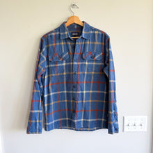 Load image into Gallery viewer, Patagonia Fjord Flannel Plaid Organic Cotton Button Up Shirt Blue S
