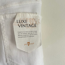 Load image into Gallery viewer, 7 For All Mankind Luxe Vintage High Waist Crop Straight Jeans White 26
