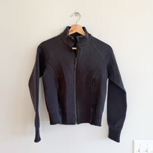 Load image into Gallery viewer, Lululemon NTS Zip Up Athleisure Ribbed Detail Jacket Black 4
