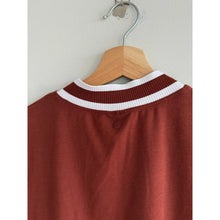 Load image into Gallery viewer, Calia Rib Mock Neck Pullover Knit Casual Cropped Tank Top Brown L
