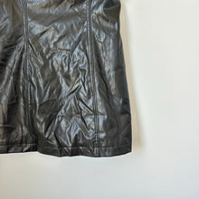 Load image into Gallery viewer, Princess Polly Hailey Strapless Faux Leather Lined Mini Dress Black 12 NWT
