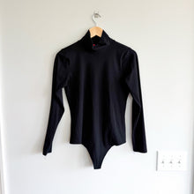 Load image into Gallery viewer, SPANX Suit Yourself Ribbed Long Sleeve Turtleneck Bodysuit Black L
