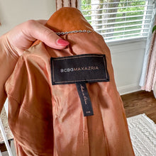 Load image into Gallery viewer, BCBGMaxAzria Leather Zip Front Long Sleeve Jacket Brown 2XS
