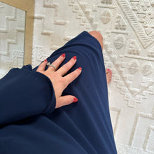 Load image into Gallery viewer, Bardot Solange Off Shoulder Fluted Bell Sleeve Dress Navy Blue
