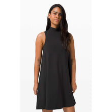 Load image into Gallery viewer, Lululemon All Aligned A-line High Neck Sleeveless Mini Dress Black 2 NWT
