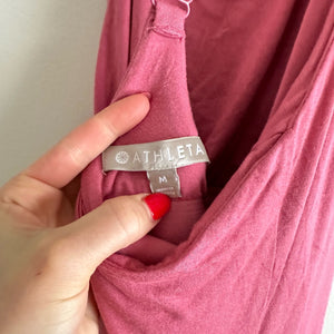 Athleta Mariposa Midi Dress in Guava Rose M $108