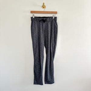 Lululemon On The Fly Drawstring Waist Pants in Heathered Black 4
