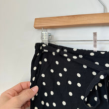 Load image into Gallery viewer, Free People Thats A Wrap High Rise Polka Dot Maxi Skirt Black White S
