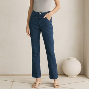 Anthropologie Pilcro Buckle Back Denim Trouser Pant 27