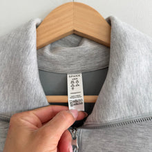 Load image into Gallery viewer, Spanx AirEssentials Half Zip Pullover Sweatshirt Gray L
